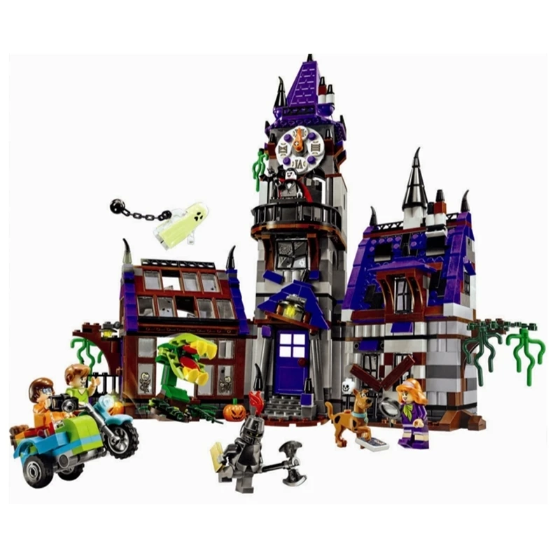Оригинальные Бела 10432 совместима с Scooby Doo фигурки Тайна Особняк 75904 здания кирпичи