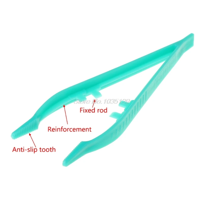 

Reptiles Feeder Tweezer Plastic Terrarium Clamp Feeding Tongs Tool Skid Bottle Clips Turtle Nippers Anti-slip Sterilized Forceps