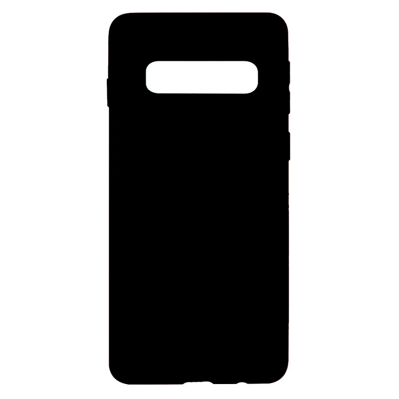 Чехол для телефона для samsung Galaxy S10e S10 S9 S8 плюс S7 край A8 A6 плюс A9 A7 A750 A6S A8S A8 A9 Star Lite матовый чехол из ТПУ - Цвет: Black