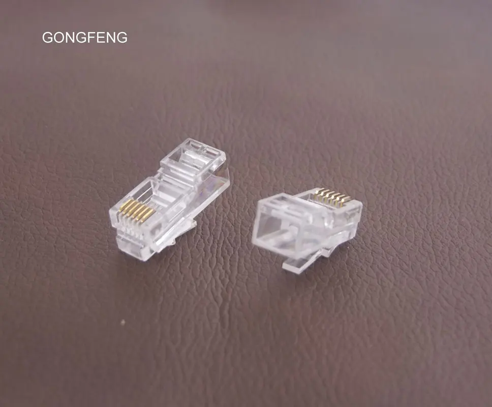 Специальное опт GONGFENG Новый RJ11 коннектор специальный удлиненный 6P6C Телефонная