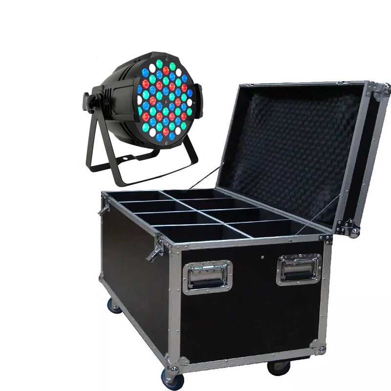 8 шт/54X3 W RGBW светодиодный Par свет + кейс/светодиодный мыть DMX512 Алюминий сцена с