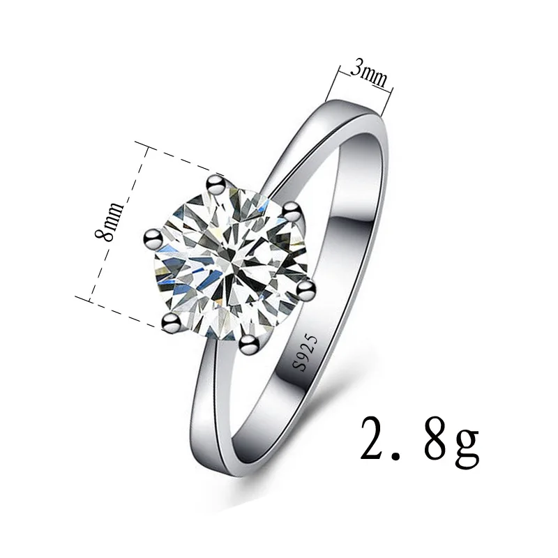 New Fashion Silver Plated Brand Rings For Women CZ Jewelry Wedding Wholesale | Украшения и аксессуары