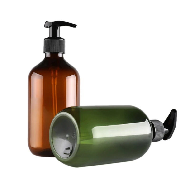 Large Capacity Shampoo Shower Gel Empty Bottle Skin Care Products Bottle Plastic Round Refillable