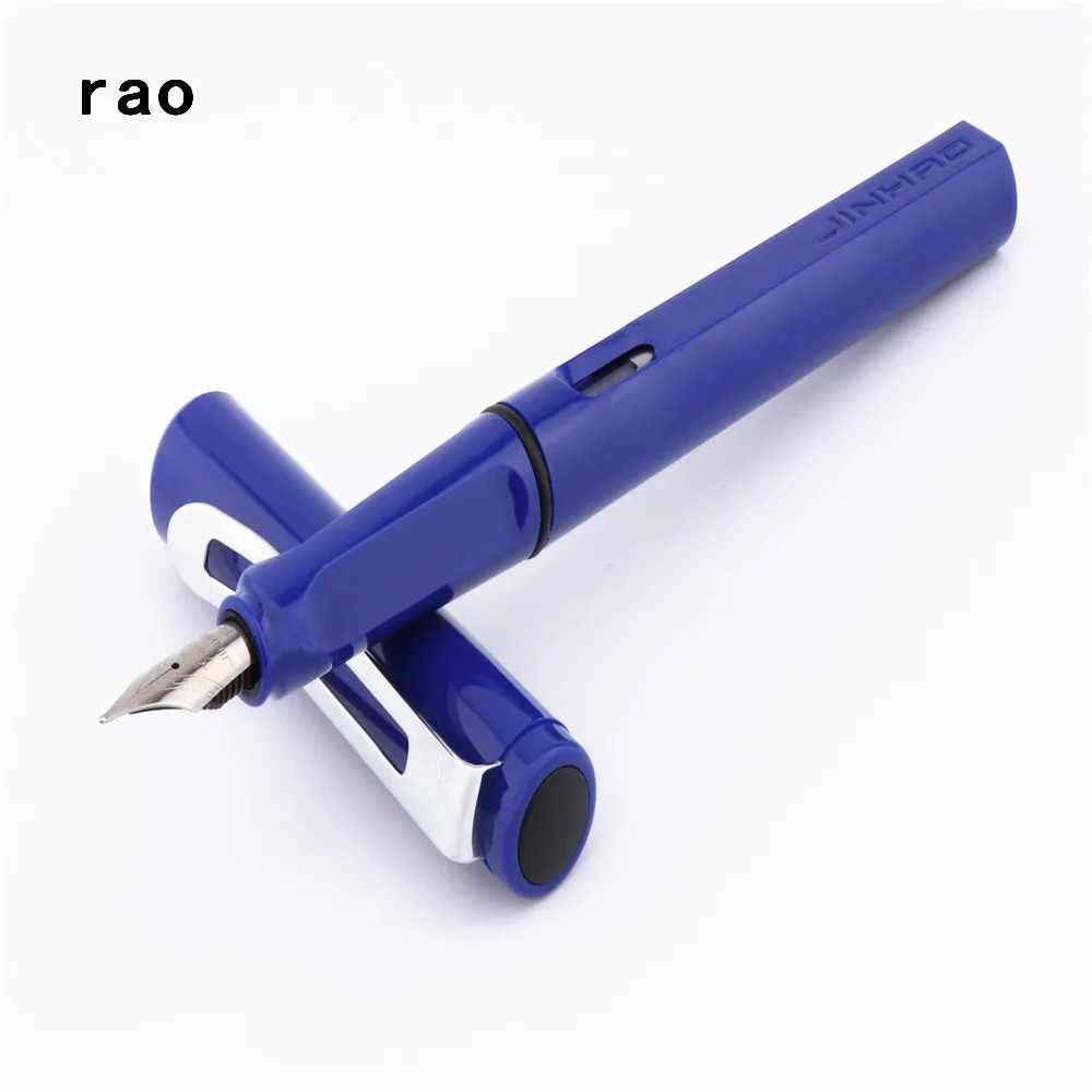 Высокое качество Jinhao 599 все Модные Цветные студент, школа, офис тонкий перьевая ручка новинка - Цвет: Blue