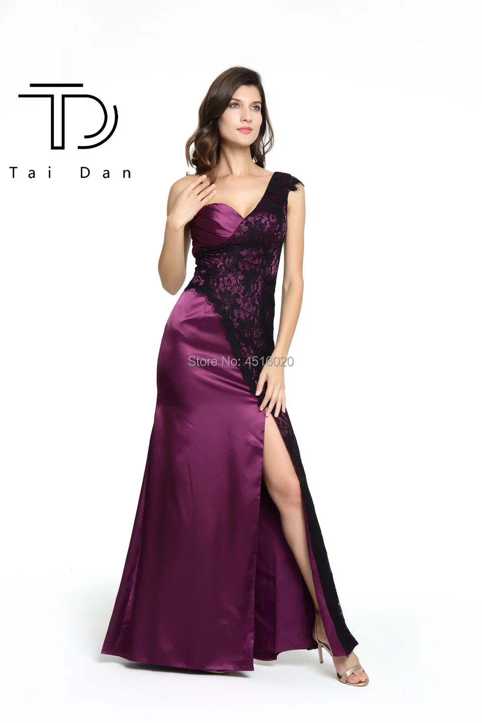 Великолепное выпускное платье 2021 женское на одно плечо для выпускного вечера