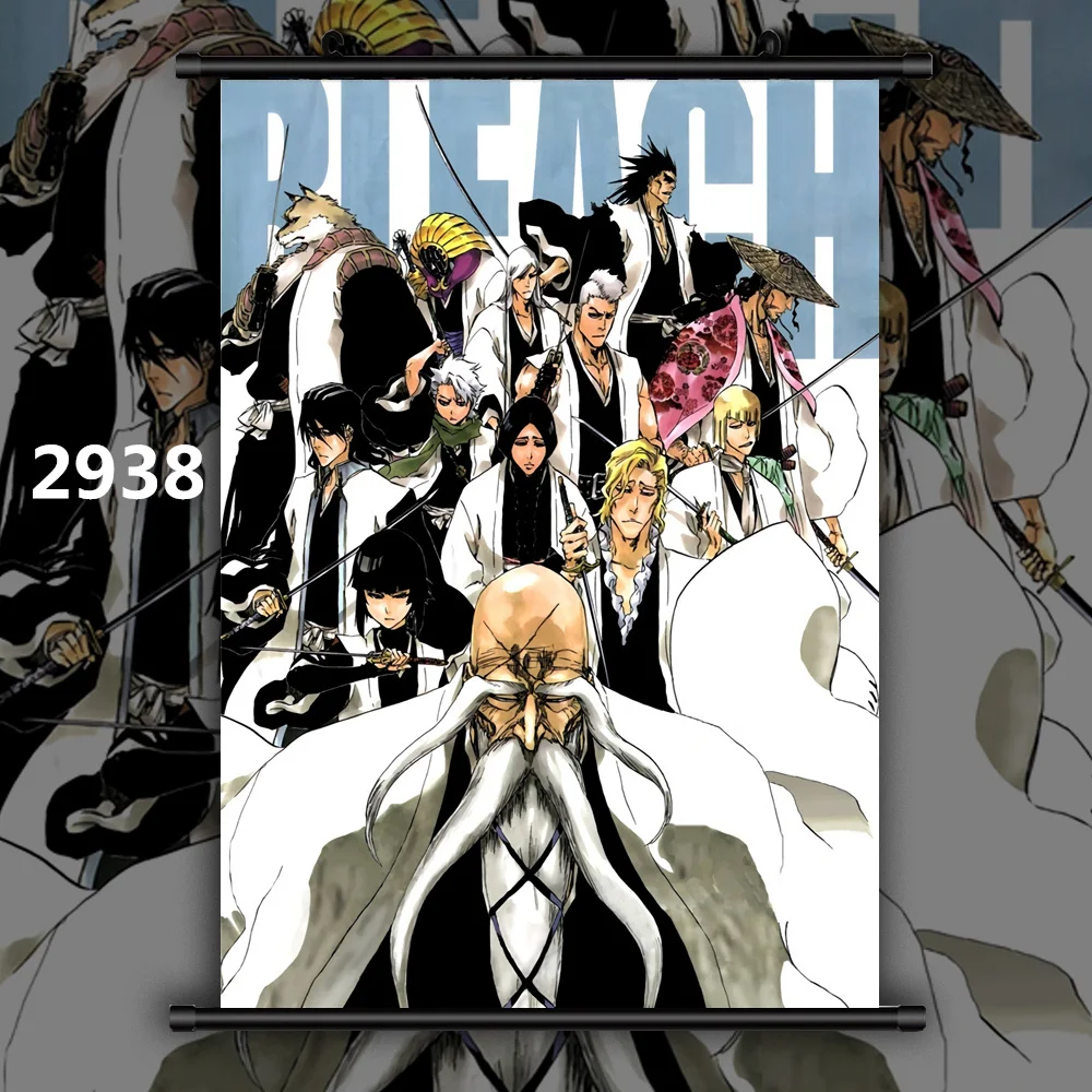 2938 Bleach коллекции Rukia Aizen Ichigo Renji Аниме Манга настенный плакат свиток F - Цвет: 2938