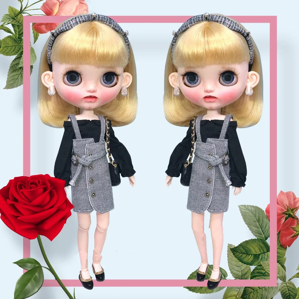 1/6 blyth кукла аксессуары для кукольной одежды модные топы + юбки ob24 azone licca одежда 30