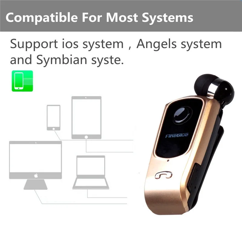 Беспроводной FineBlue F920 Auriculares драйвер Oreillette bluetooth-гарнитура звонки напоминают вибрацию износа клип спортивные наушники для бега