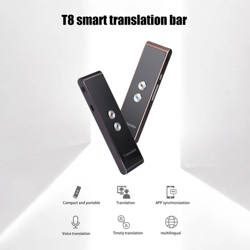 Умный многоязычный переводчик, Bluetooth переводчик, переводчик в режиме реального времени, переводчик для деловых встреч, голосовые переводчики