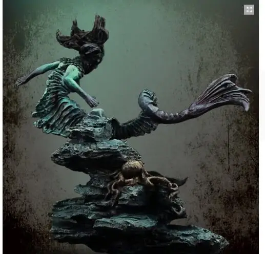 1/32 54 мм древняя фигурка воды(с основанием) Игрушечная модель из смолы миниатюрная фигурка из смолы Неокрашенная