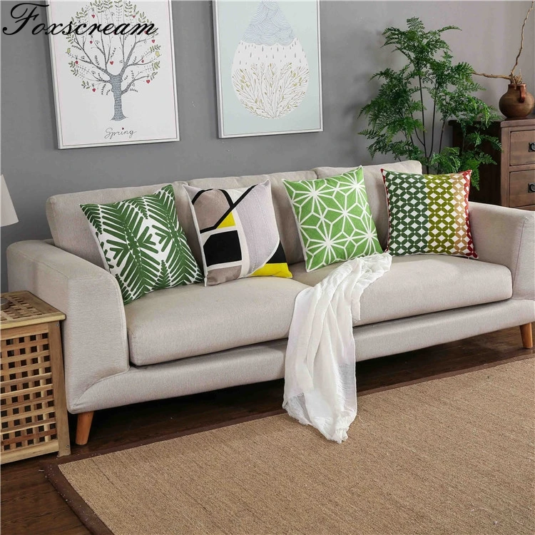 Home Decor Emboridery Чехлы синий зигзаг геометрический наволочка из парусины хлопок