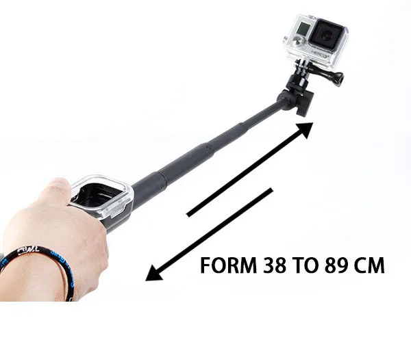 Для GoPro Hero 4/3 +/3 пульт дистанционного управления + удлинитель монопод штатив