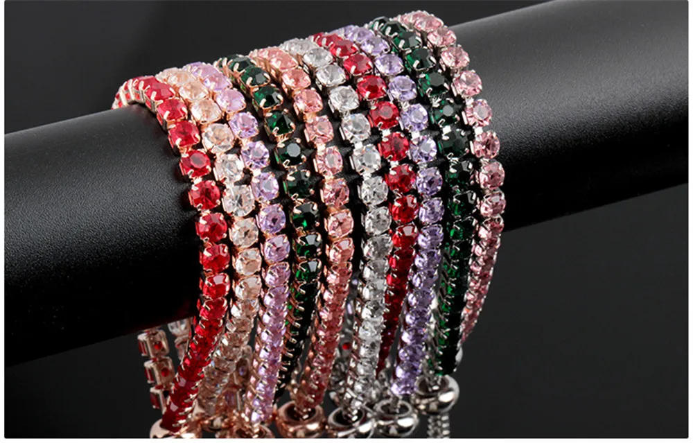 Iced Zircon queen изысканный золотой цвет ювелирные изделия Зеленый Фиолетовый Красный CZ Кристалл и кубический циркон камень установка индийская женщина браслет