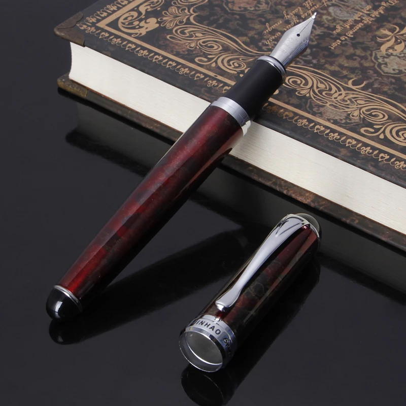 JINHAO X 750 художественная авторучка выдвижной колпачок Изогнутый наконечник для