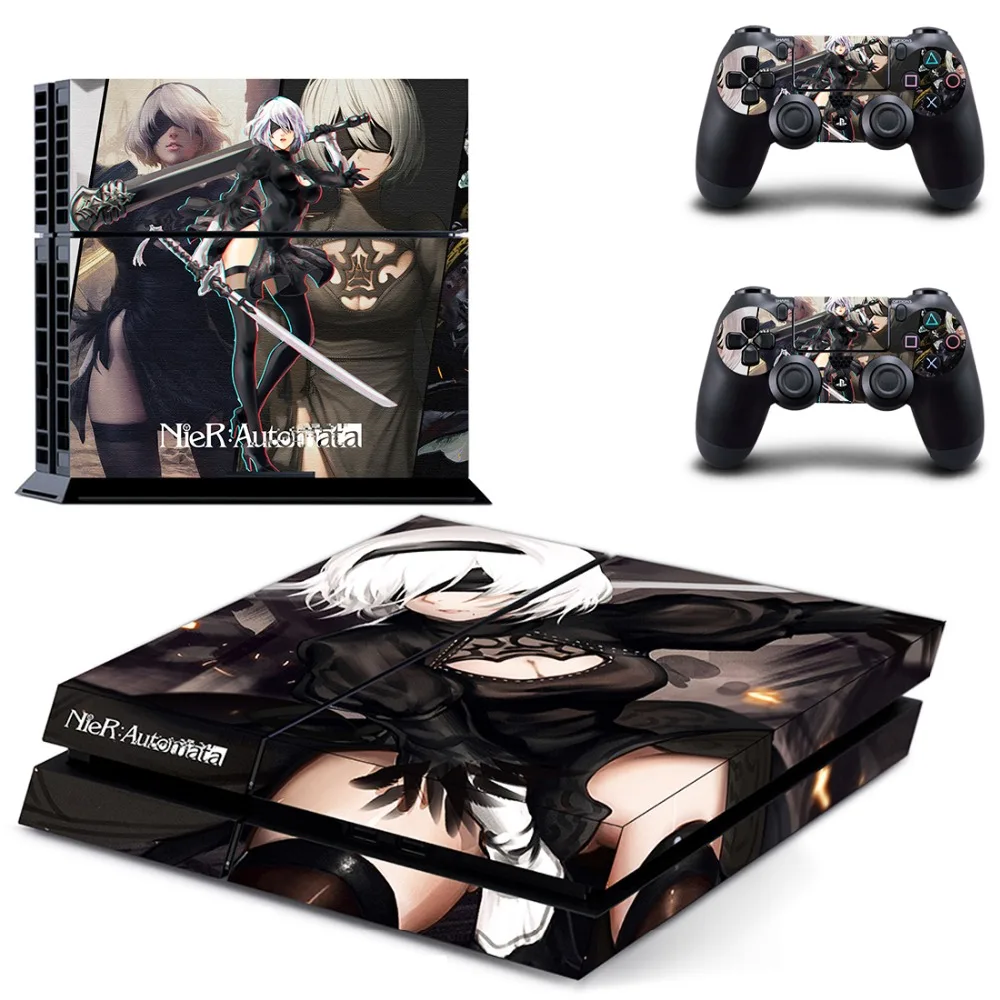 Игра NieR Automata PS4 кожи наклейка виниловая для sony Playstation 4 консоли и 2 контроллеров PS4 кожи Стикеры