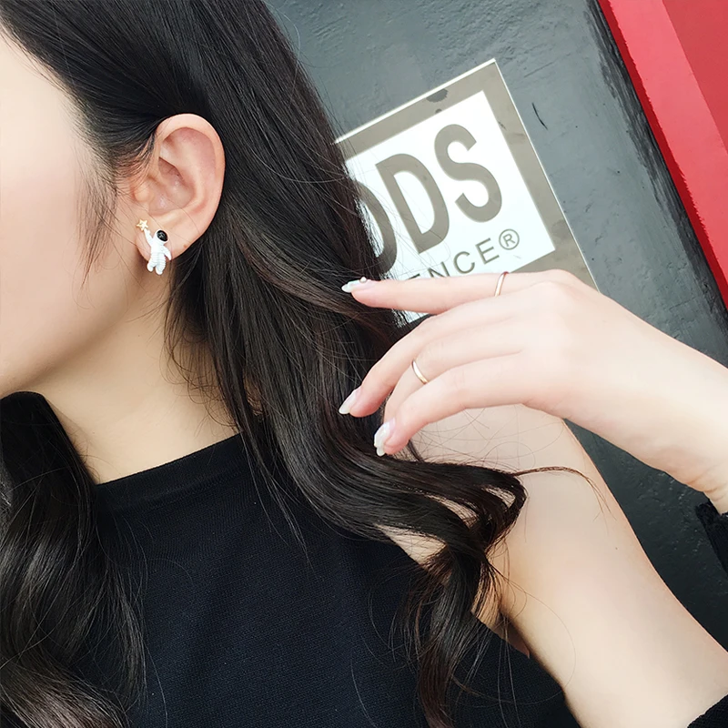 Милые Мультяшные японские забавные дизайнерские Асимметричные маленькие