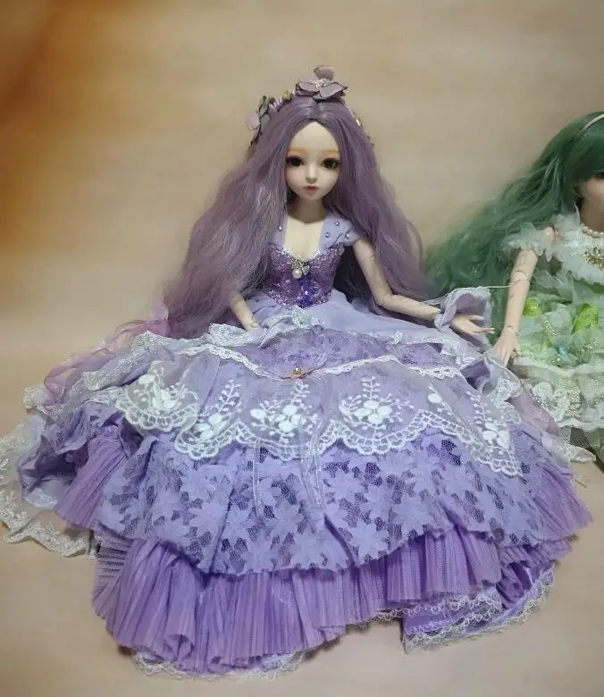 1/3 1/4 1/6 BJD SD Девушки Длинные волны парик высокой температуры