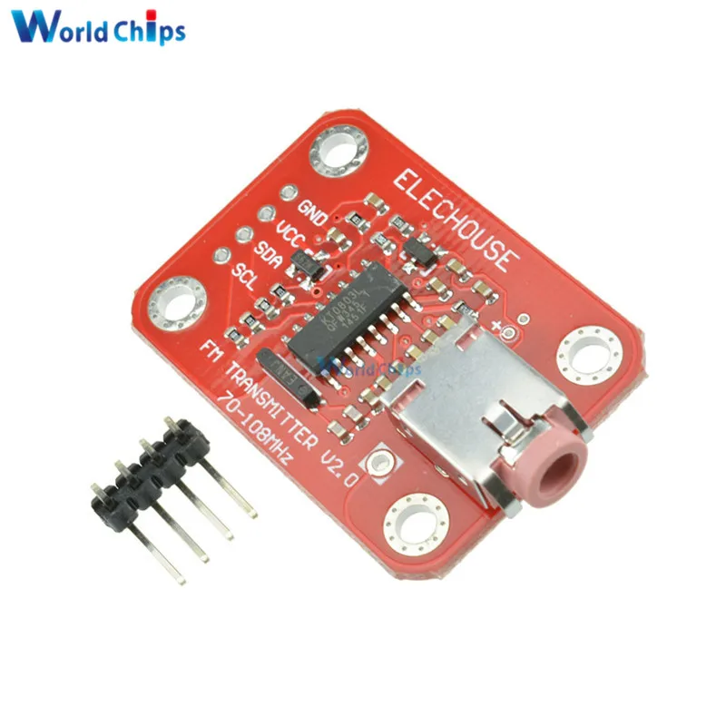 Модуль FM-передатчика V2.0 цифровой FM-радиомодуль для микрофона Arduino - купить по