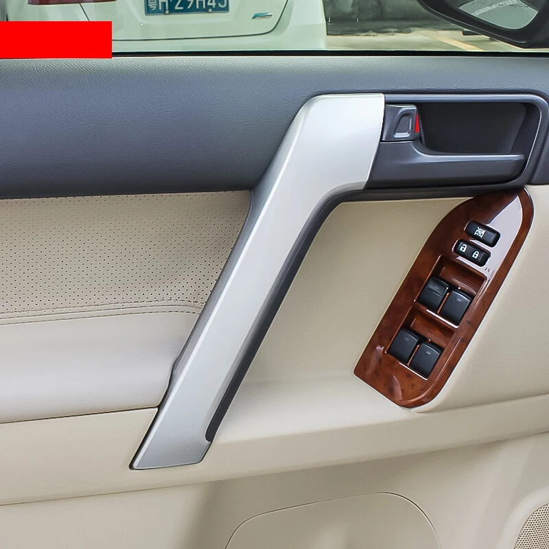 

ABS Хромированная накладка на внутреннюю дверную ручку для Toyota Land Cruiser Prado FJ150 аксессуары 2010 2011 2012 2013 2014 2015 2016 2017