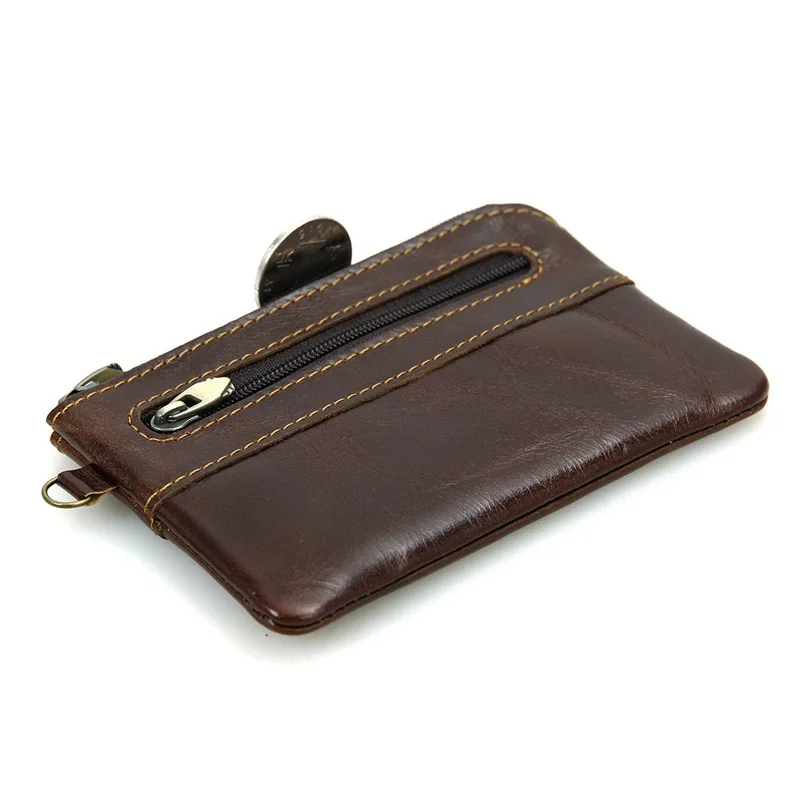 BETMEN Vintage Genuine Leather Men Coin Purse Small Cowhide Pocket Wallet Designer Brand | Purses
