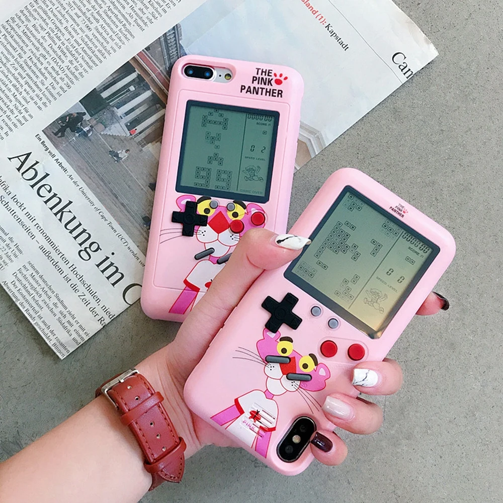 Чехол для телефона с игровым автоматом Tetris iPhone 7 8 Plus X XS XR Max 6 6S Ретро