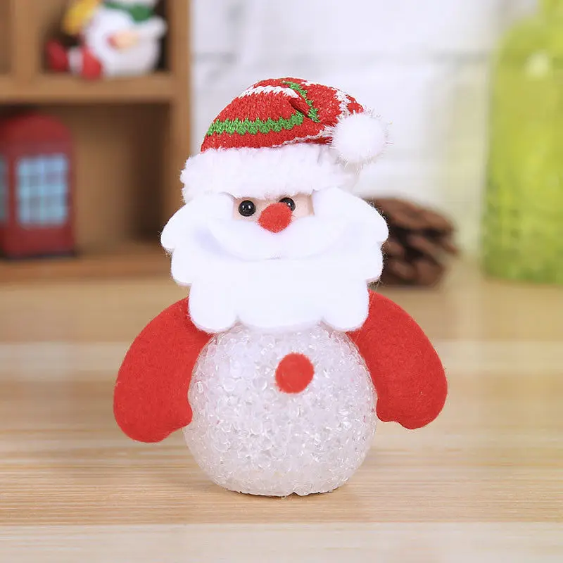 Santa Claus Горячий Рождественский подарок светодиодный снеговик свет украшения для рождественской елки висячие украшения - Цвет: Santa Claus