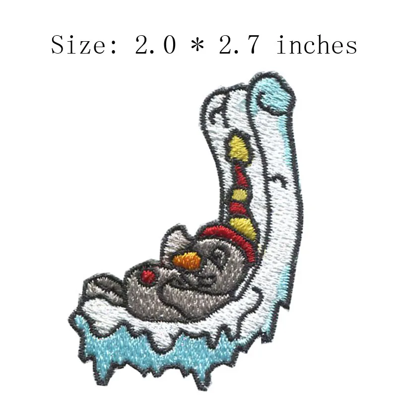 

J letter 2,0 "широкие DIY Новые шрифты вышивка патч для снеговика/нашивка на шарф/игрушка патч
