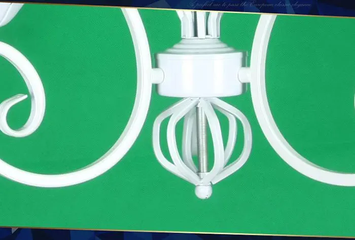 Wrought Iron Chandelier E14*3pcs LED Candle Light White vintage rustic Pendant Lamp for home study room living | Освещение