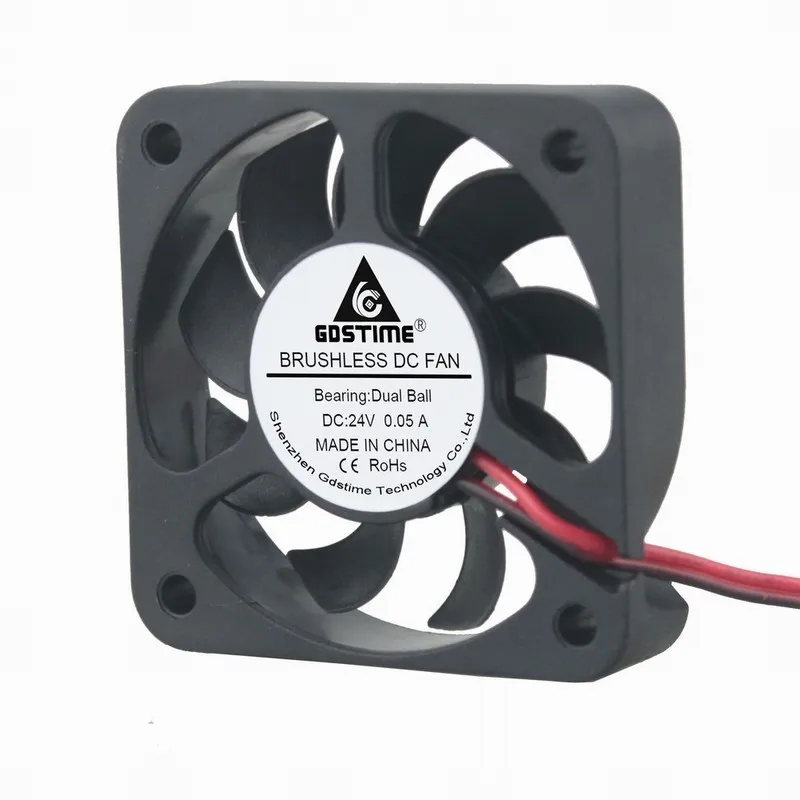 2 шт. Gdstime DC 24V 2Pin 5010 шариковый подшипник 50 мм x 10 5 см бесщеточный чехол для