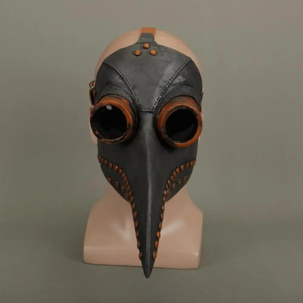 

Голова доктора в стиле стимпанк, косплей, Хэллоуин, реквизит для фильмов, шлем Чумного доктора, латексная маска с длинным ртом