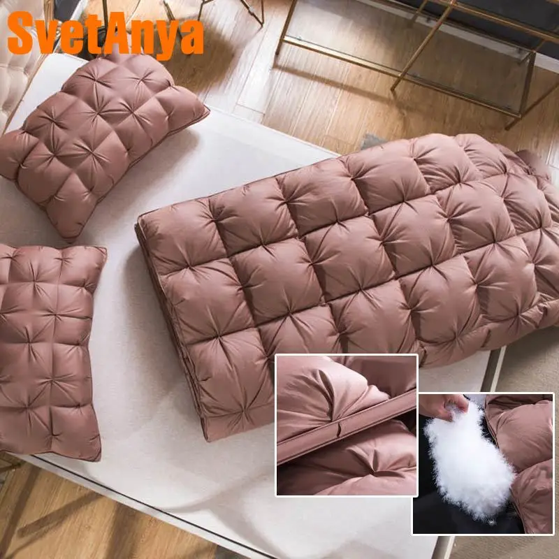 Svetanya 3D пуховое одеяло с гусиным пухом стеганое из толстого хлопка роскошное