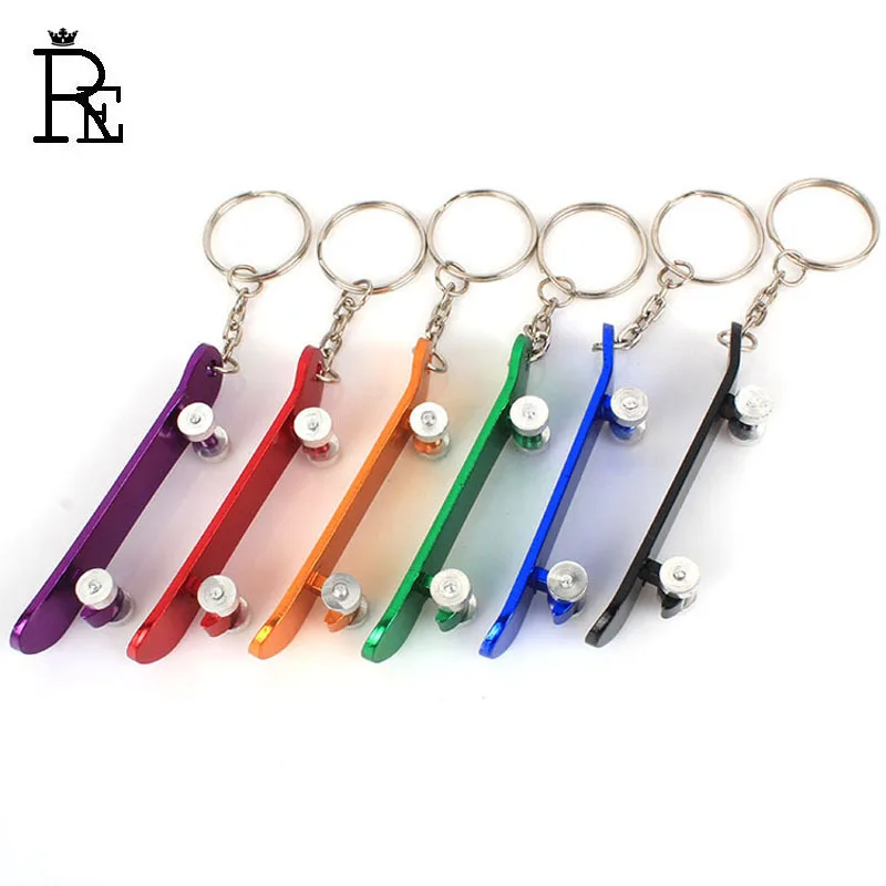 RE 100 шт./лот бесплатная доставка брелок скейтборд из сплава цинка металлическая