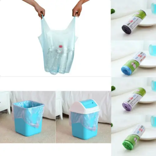 1 рулон маленькие мешки для мусора прочные экологически чистые одноразовые