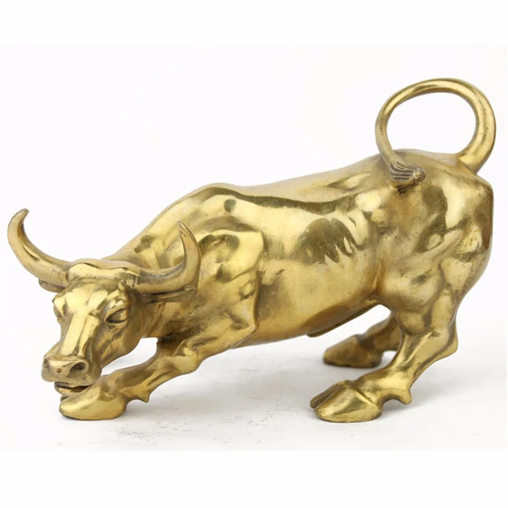 

FengShui Brass OX STATUES/ANIMAL-OX M1235-1