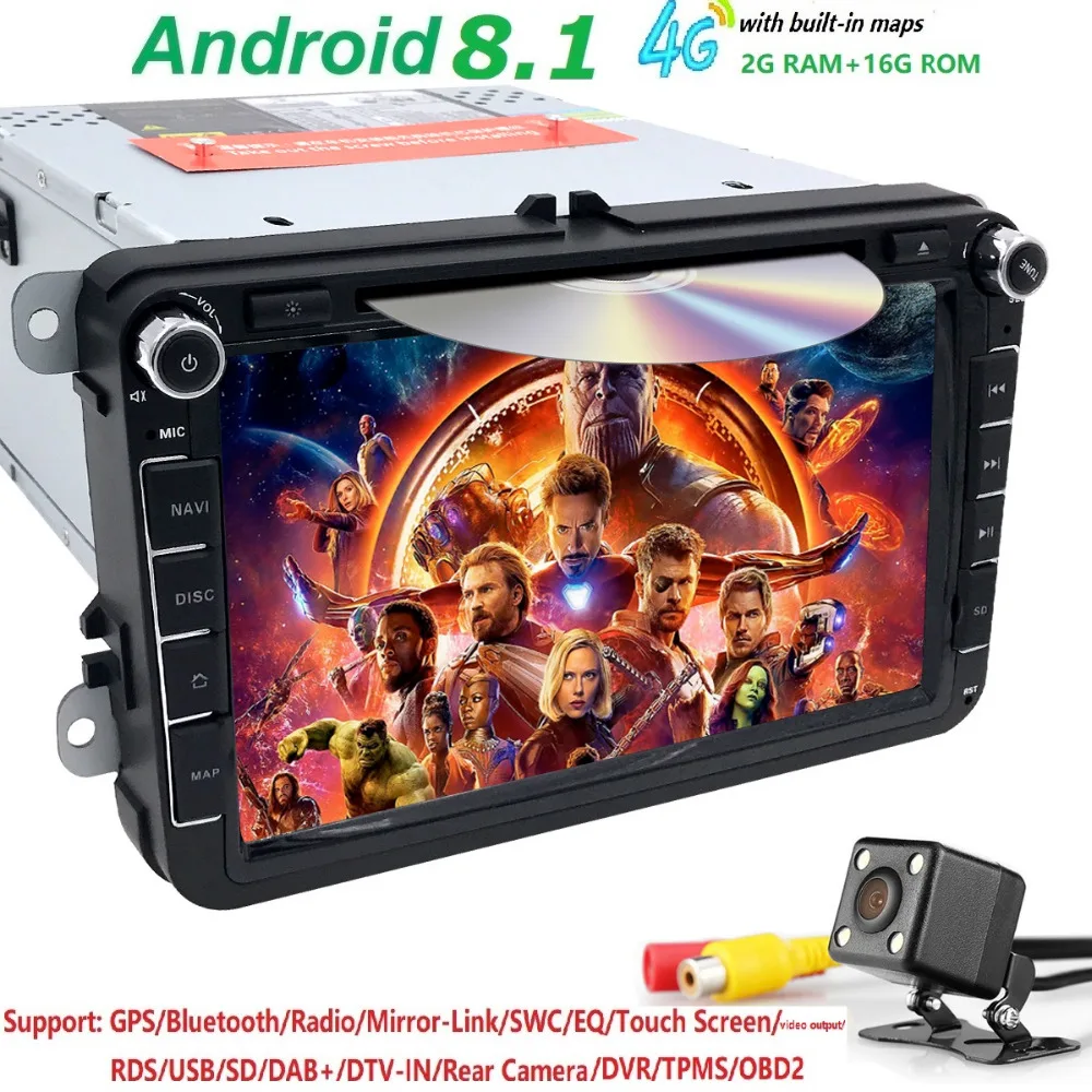 Hizpo Android Navigaton автомобильный мультимедийный плеер для сиденья Altea Skoda Volkswagen Polo Touran