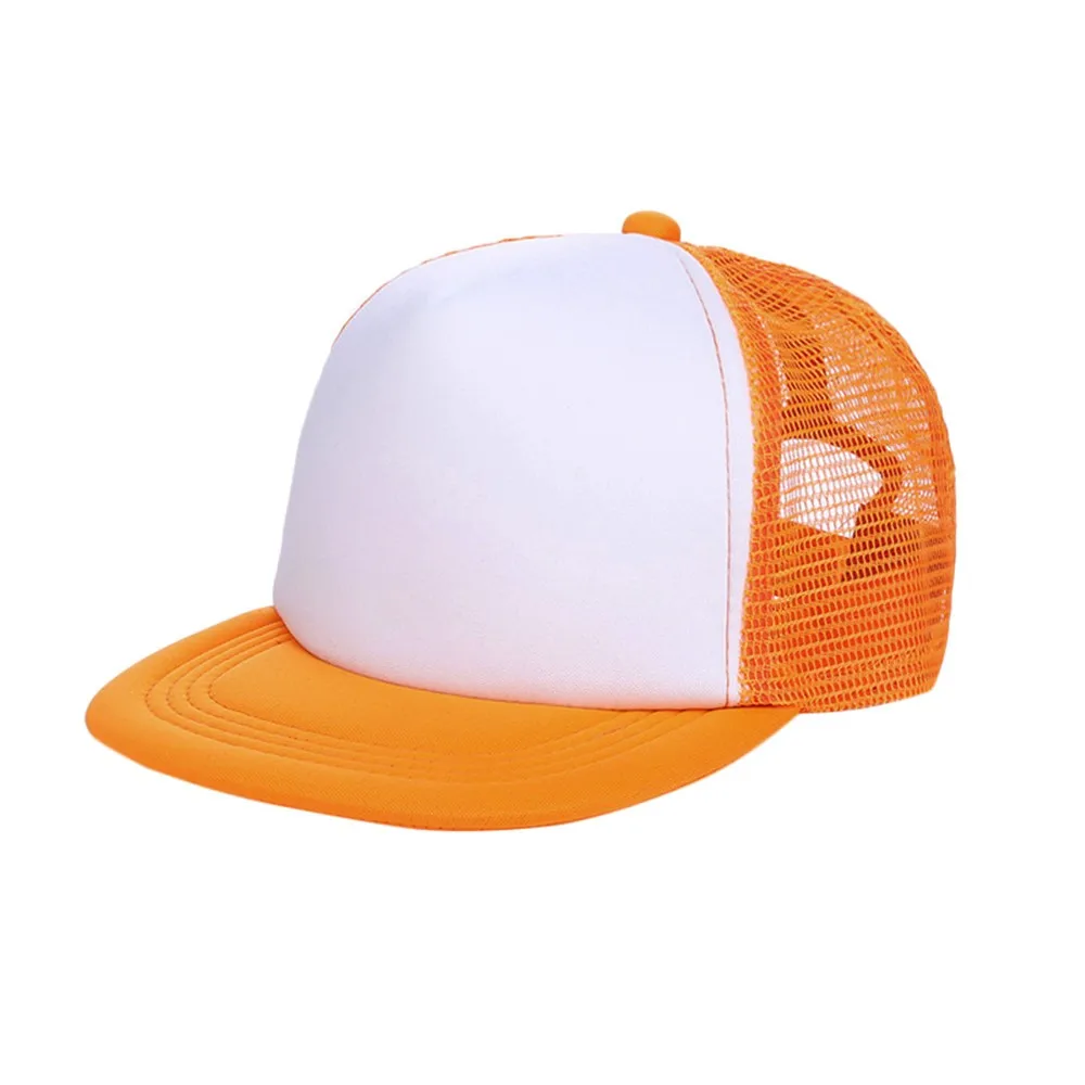 Blank Kids Cap Baby Custom Summer Trucker Hats Patchwork Children Breathable Mesh Adjustable Baseball Boys | Детская одежда и