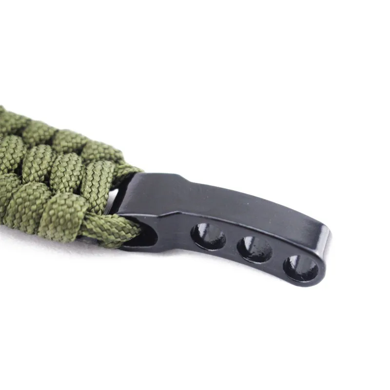 Outdoor Camping Hiking Rescue Paracord Bracelets Parachute Cord Men &amp Women Emergency Rope Black Survival Stainless | Спорт и