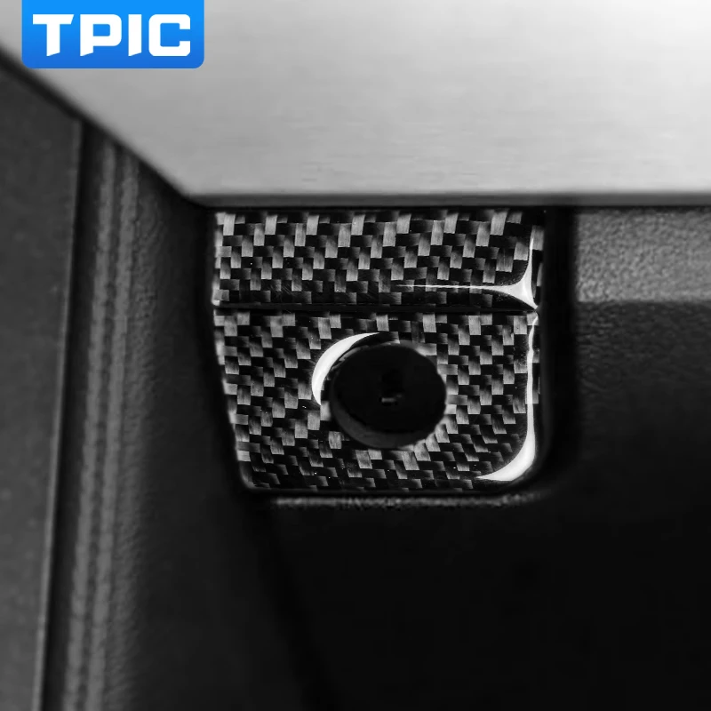 TPIC интерьерная коробка из углеродного волокна для хранения автомобиля, накладка на панель, наклейки, чехлы для автомобиля, Стайлинг Для Ford Mustang-, аксессуары