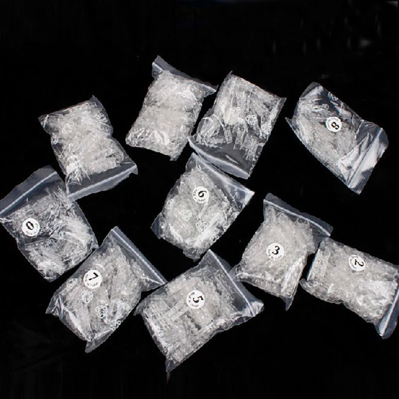 Бесплатная доставка 500 шт. Новые прозрачные глазурные накладные ногти модные