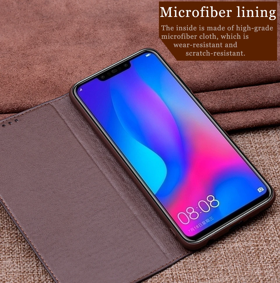 RYKKZ Чехол-книжка из натуральной кожи для huawei Nova 3, Магнитный чехол для huawei Nova 3i, чехол s, кожаный чехол для телефона, чехол s Fundas
