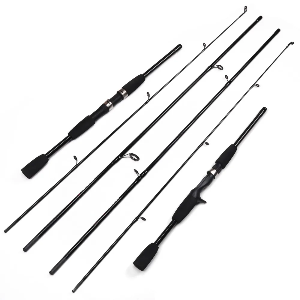 Fishing Rod 2.1M / 6.9FT 3 Sections Spinning Casting Lure Pole Power M EVA Handle | Спорт и развлечения