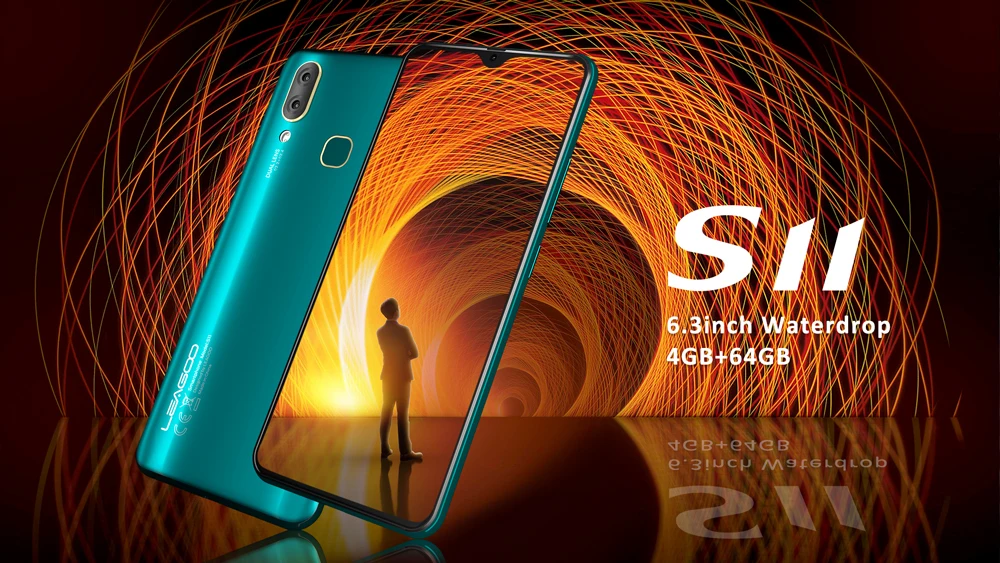 LEAGOO S11 Android 9,0 4G смартфон 6," дисплей капли воды 4 Гб 64 Гб 3300 мАч Helio P22 13MP двойная камера отпечатков пальцев Смартфон