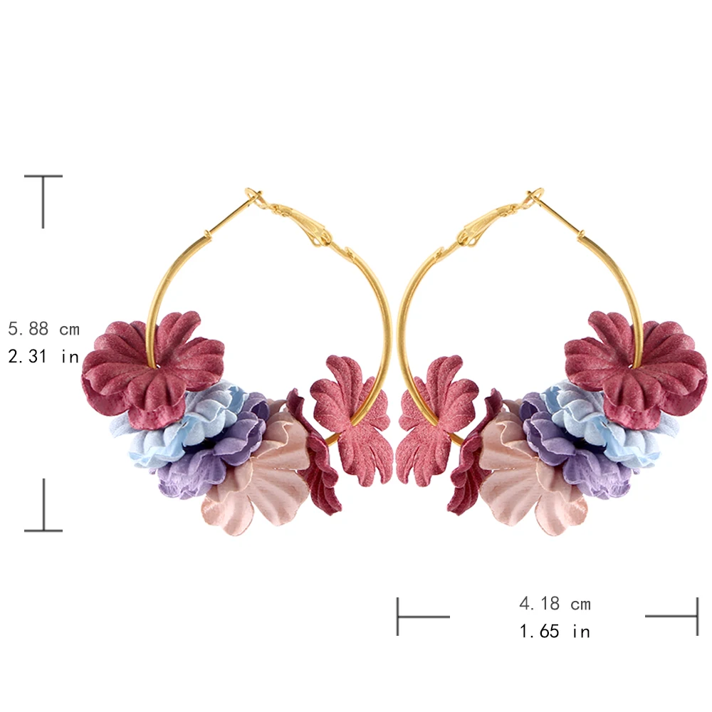 Серьги женские модные элегантные из сплава с цветком|Серьги-подвески| |