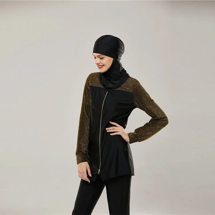 Мусульманский купальник Burkini ислам скромный купальный костюм пляжное бикини |