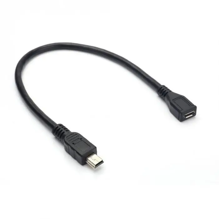 Зарядки USB кабель для передачи данных 2,0 мини 5-контактный разъем Micro USB переходник с внутренней резьбой 0,25 м GDeals