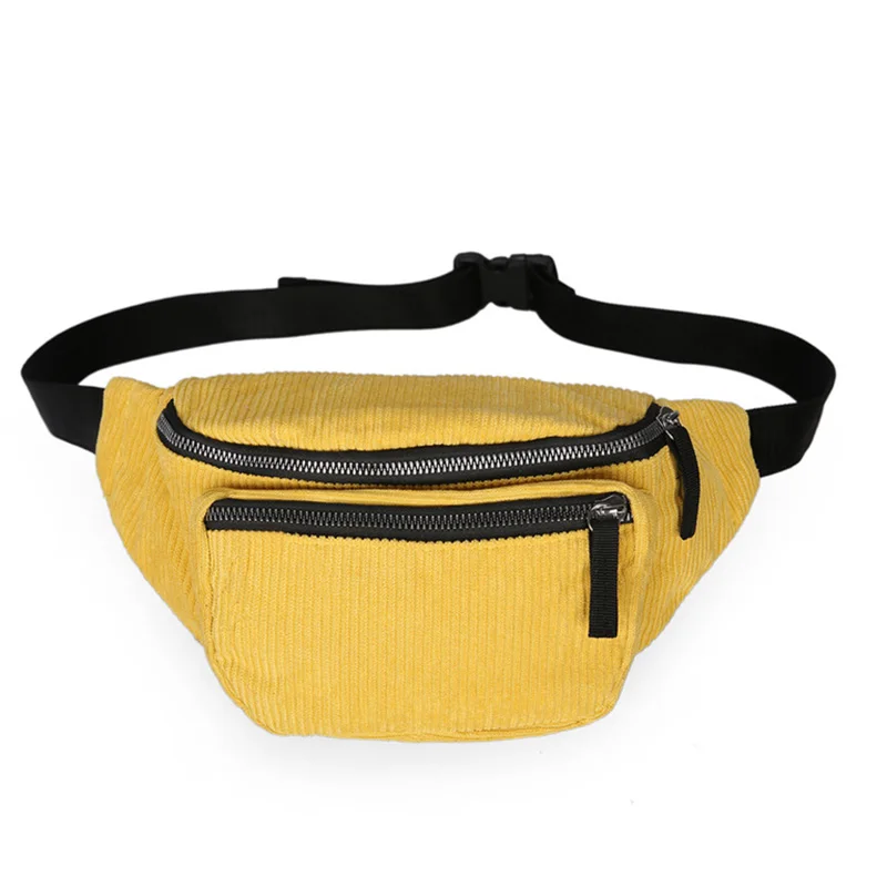 B Waist pack Барсетка унисекс сумка для пояса тренд Фанни пакеты банановые сумки вельвет материал нагрудная Сумка Наплечная Сумка Хип-пакет - Цвет: B Waist pack