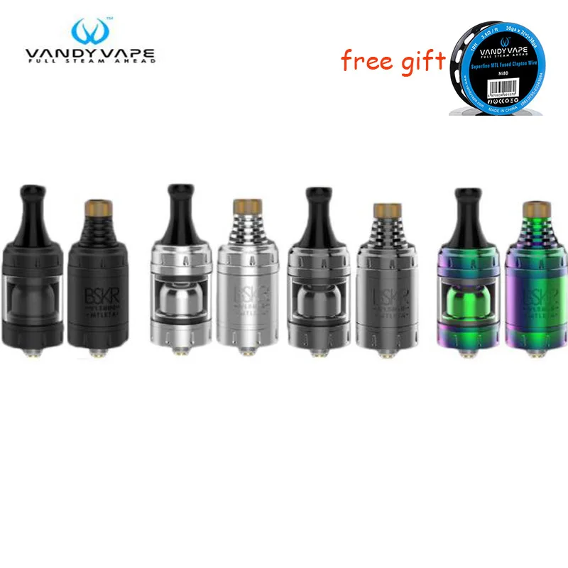 Оригинальный Vandy Vape Berserker Mini MTL RTA V1.5 бак 2 мл до 5 емкость электронная сигарета Мини