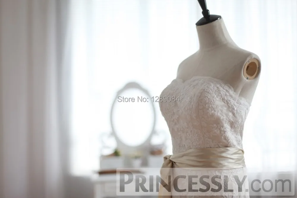 Real Picture Mermaid Sweetheart Sleeveless Court Train Bow Sashes Ivory Satin Vintage Lace Wedding Dresses Bridal Gowns 2015 | Свадьбы и