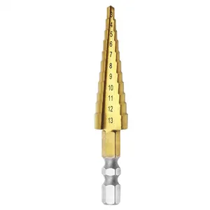 1 шт., ступенчатое Коническое сверло из быстрорежущей стали, 3-123-134-22 мм