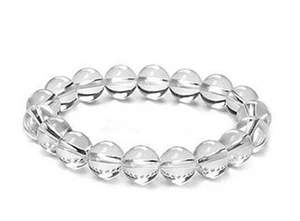 Fashion stone bracelets 10mm Clear quart z white crystal rock crystals beaded bracelet Fashion stone bracelets 10mm Clear quart z white crystal rock crystals beaded bracelet